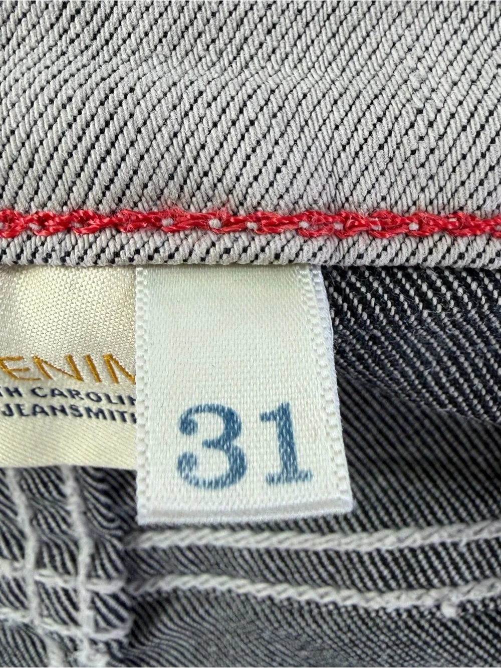 Raleigh Denim Martin Gray Stretch Jeans 31x30 Made in USA